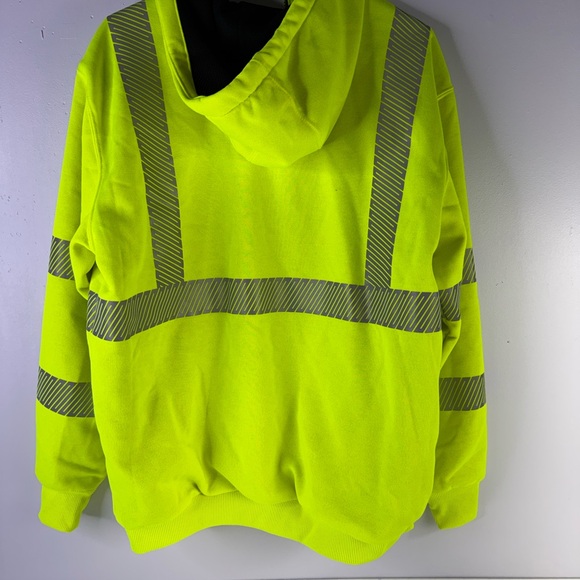Carhartt Men's Hi Vis Class 3 Thermal Zip Hoodie size medium EUC - Picture 9 of 9